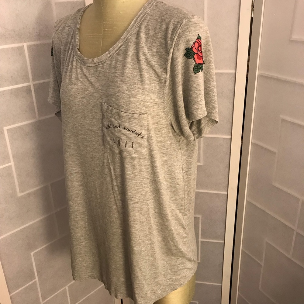 Grey maternity tee sleep shirt XL